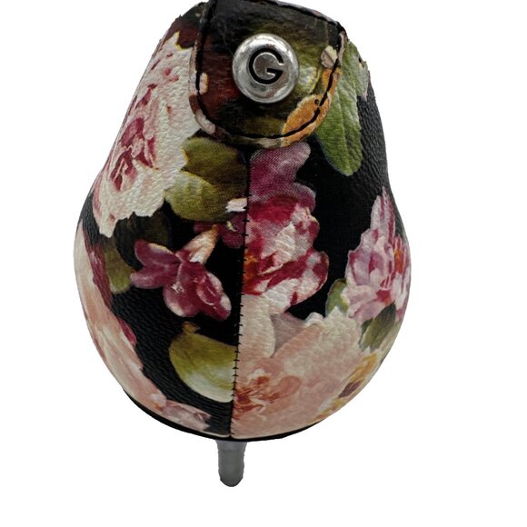 Guess Floral Stiletto Heel Pumps Size 10 M Black garden BOHO UK7 fairy y2k - Picture 9 of 15